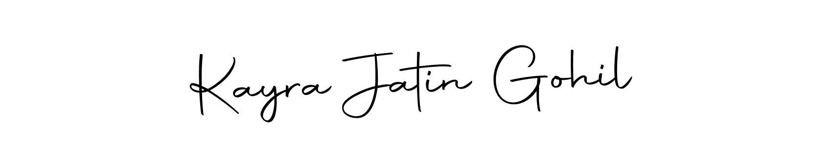 Also we have Kayra Jatin Gohil name is the best signature style. Create professional handwritten signature collection using Autography-DOLnW autograph style. Kayra Jatin Gohil signature style 10 images and pictures png