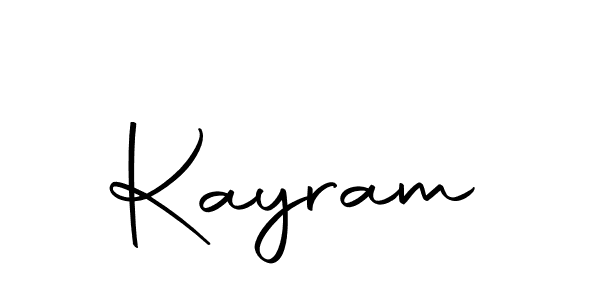 Design your own signature with our free online signature maker. With this signature software, you can create a handwritten (Autography-DOLnW) signature for name Kayram. Kayram signature style 10 images and pictures png