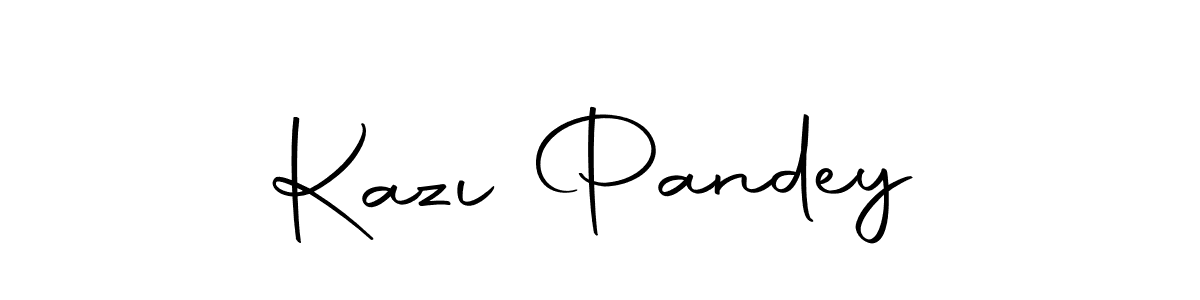 Make a beautiful signature design for name Kazı Pandey. With this signature (Autography-DOLnW) style, you can create a handwritten signature for free. Kazı Pandey signature style 10 images and pictures png