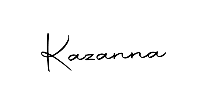 Design your own signature with our free online signature maker. With this signature software, you can create a handwritten (Autography-DOLnW) signature for name Kazanna. Kazanna signature style 10 images and pictures png