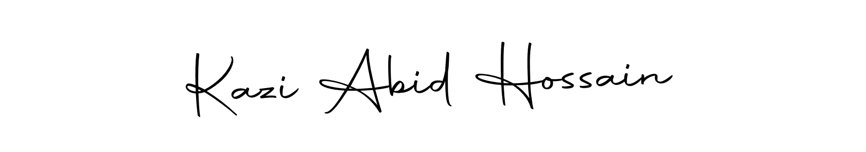 How to make Kazi Abid Hossain name signature. Use Autography-DOLnW style for creating short signs online. This is the latest handwritten sign. Kazi Abid Hossain signature style 10 images and pictures png