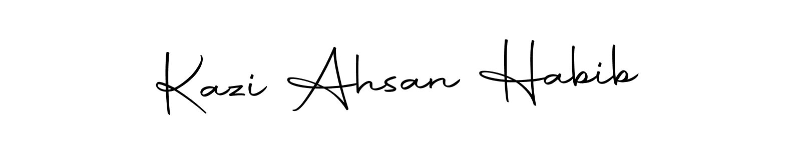 The best way (Autography-DOLnW) to make a short signature is to pick only two or three words in your name. The name Kazi Ahsan Habib include a total of six letters. For converting this name. Kazi Ahsan Habib signature style 10 images and pictures png