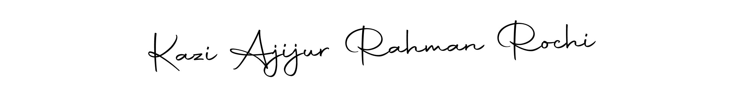 You should practise on your own different ways (Autography-DOLnW) to write your name (Kazi Ajijur Rahman Rochi) in signature. don't let someone else do it for you. Kazi Ajijur Rahman Rochi signature style 10 images and pictures png