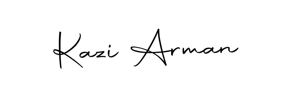 if you are searching for the best signature style for your name Kazi Arman. so please give up your signature search. here we have designed multiple signature styles  using Autography-DOLnW. Kazi Arman signature style 10 images and pictures png