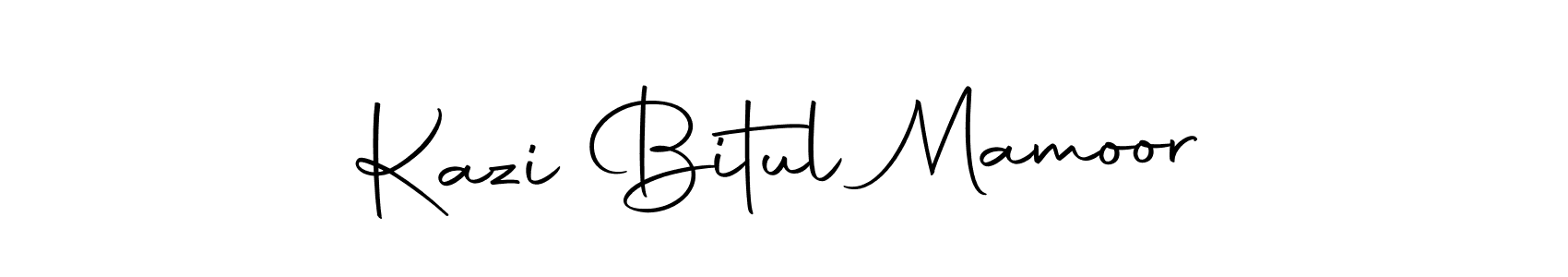 Make a beautiful signature design for name Kazi Bitul Mamoor. Use this online signature maker to create a handwritten signature for free. Kazi Bitul Mamoor signature style 10 images and pictures png