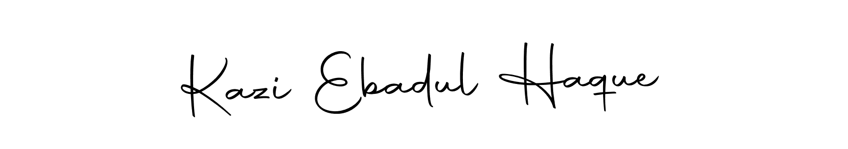 Create a beautiful signature design for name Kazi Ebadul Haque. With this signature (Autography-DOLnW) fonts, you can make a handwritten signature for free. Kazi Ebadul Haque signature style 10 images and pictures png