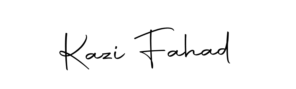Create a beautiful signature design for name Kazi Fahad. With this signature (Autography-DOLnW) fonts, you can make a handwritten signature for free. Kazi Fahad signature style 10 images and pictures png