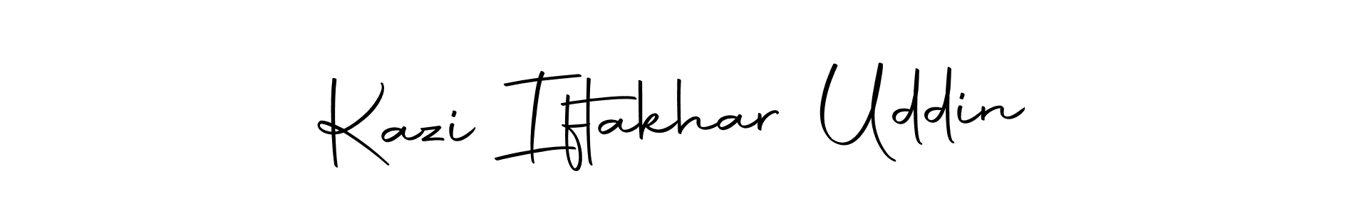 Design your own signature with our free online signature maker. With this signature software, you can create a handwritten (Autography-DOLnW) signature for name Kazi Iftakhar Uddin. Kazi Iftakhar Uddin signature style 10 images and pictures png
