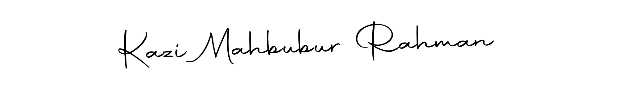 Design your own signature with our free online signature maker. With this signature software, you can create a handwritten (Autography-DOLnW) signature for name Kazi Mahbubur Rahman. Kazi Mahbubur Rahman signature style 10 images and pictures png