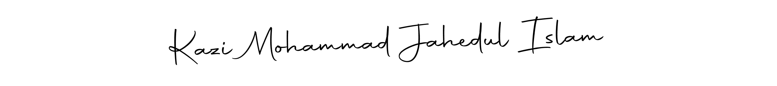 Make a beautiful signature design for name Kazi Mohammad Jahedul Islam. With this signature (Autography-DOLnW) style, you can create a handwritten signature for free. Kazi Mohammad Jahedul Islam signature style 10 images and pictures png