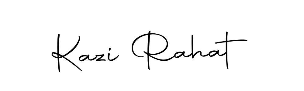 Here are the top 10 professional signature styles for the name Kazi Rahat. These are the best autograph styles you can use for your name. Kazi Rahat signature style 10 images and pictures png