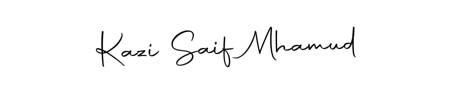 It looks lik you need a new signature style for name Kazi Saif Mhamud. Design unique handwritten (Autography-DOLnW) signature with our free signature maker in just a few clicks. Kazi Saif Mhamud signature style 10 images and pictures png