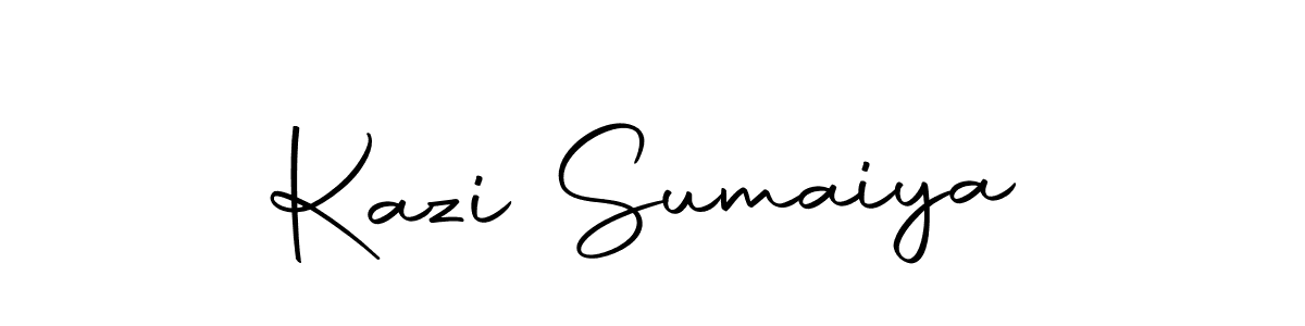 You can use this online signature creator to create a handwritten signature for the name Kazi Sumaiya. This is the best online autograph maker. Kazi Sumaiya signature style 10 images and pictures png