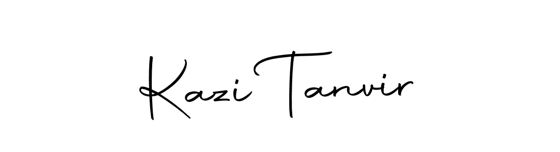 Create a beautiful signature design for name Kazi Tanvir. With this signature (Autography-DOLnW) fonts, you can make a handwritten signature for free. Kazi Tanvir signature style 10 images and pictures png