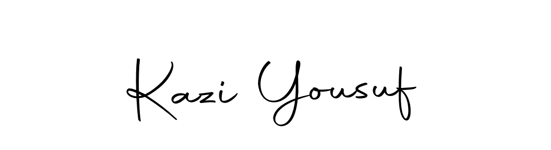 Make a beautiful signature design for name Kazi Yousuf. With this signature (Autography-DOLnW) style, you can create a handwritten signature for free. Kazi Yousuf signature style 10 images and pictures png