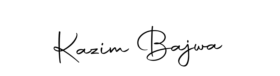 if you are searching for the best signature style for your name Kazim Bajwa. so please give up your signature search. here we have designed multiple signature styles  using Autography-DOLnW. Kazim Bajwa signature style 10 images and pictures png