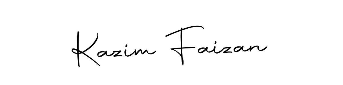 if you are searching for the best signature style for your name Kazim Faizan. so please give up your signature search. here we have designed multiple signature styles  using Autography-DOLnW. Kazim Faizan signature style 10 images and pictures png