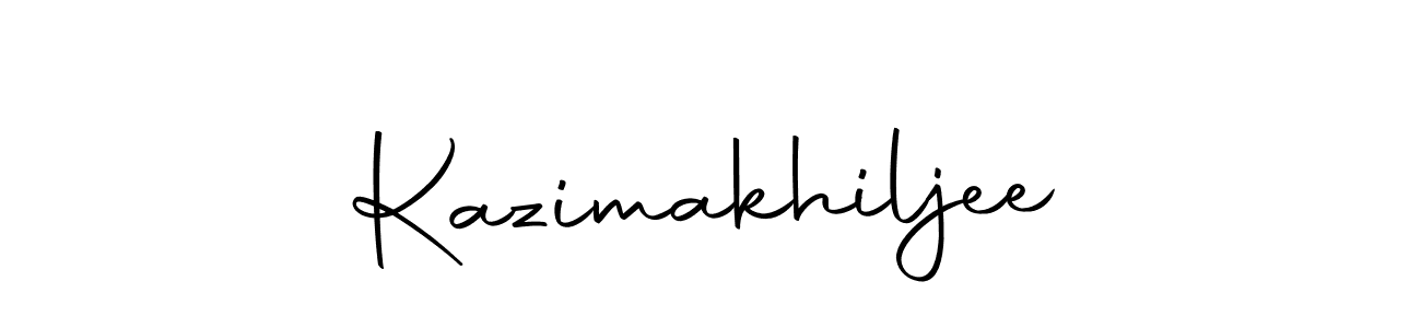 How to make Kazimakhiljee signature? Autography-DOLnW is a professional autograph style. Create handwritten signature for Kazimakhiljee name. Kazimakhiljee signature style 10 images and pictures png