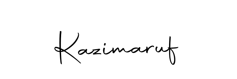 Create a beautiful signature design for name Kazimaruf. With this signature (Autography-DOLnW) fonts, you can make a handwritten signature for free. Kazimaruf signature style 10 images and pictures png