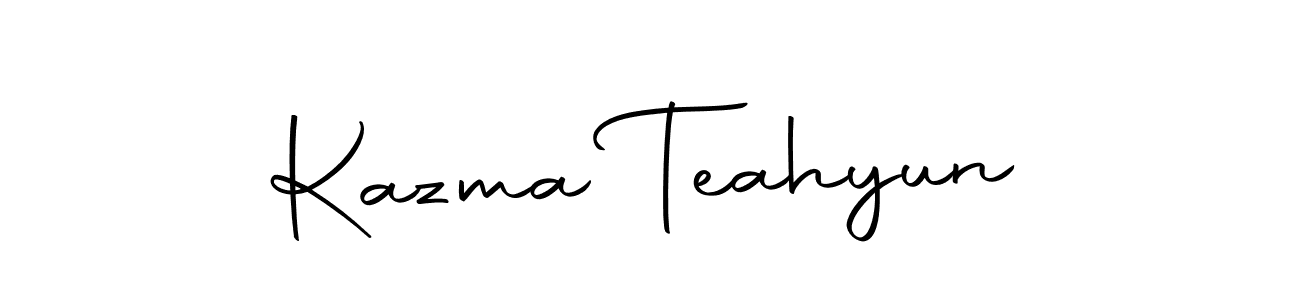 Here are the top 10 professional signature styles for the name Kazma Teahyun. These are the best autograph styles you can use for your name. Kazma Teahyun signature style 10 images and pictures png