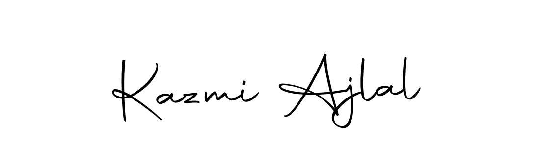 Here are the top 10 professional signature styles for the name Kazmi Ajlal. These are the best autograph styles you can use for your name. Kazmi Ajlal signature style 10 images and pictures png