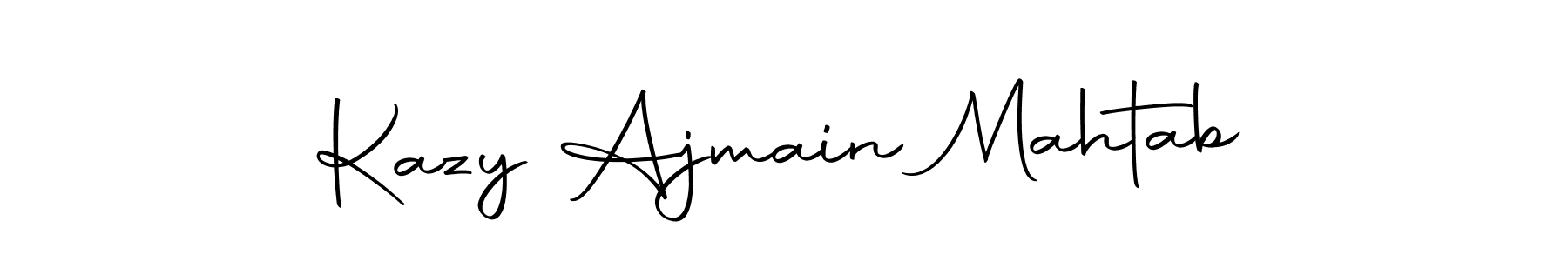Make a beautiful signature design for name Kazy Ajmain Mahtab. Use this online signature maker to create a handwritten signature for free. Kazy Ajmain Mahtab signature style 10 images and pictures png