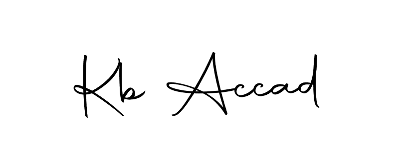 Kb Accad stylish signature style. Best Handwritten Sign (Autography-DOLnW) for my name. Handwritten Signature Collection Ideas for my name Kb Accad. Kb Accad signature style 10 images and pictures png