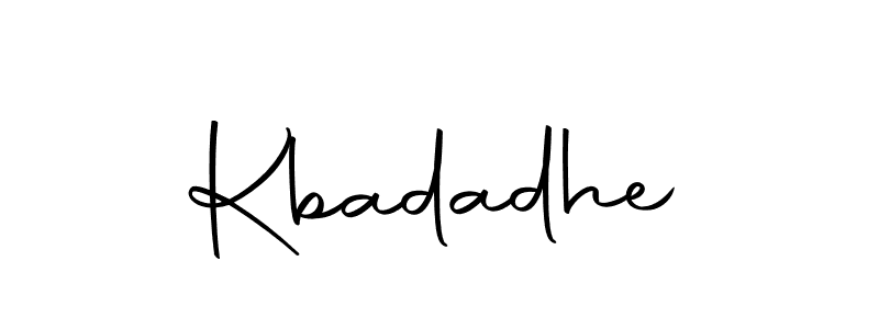 Use a signature maker to create a handwritten signature online. With this signature software, you can design (Autography-DOLnW) your own signature for name Kbadadhe. Kbadadhe signature style 10 images and pictures png