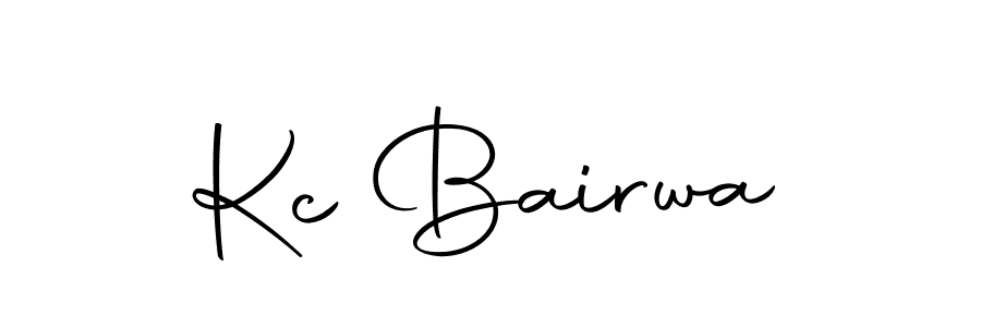 Design your own signature with our free online signature maker. With this signature software, you can create a handwritten (Autography-DOLnW) signature for name Kc Bairwa. Kc Bairwa signature style 10 images and pictures png