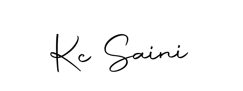 Kc Saini stylish signature style. Best Handwritten Sign (Autography-DOLnW) for my name. Handwritten Signature Collection Ideas for my name Kc Saini. Kc Saini signature style 10 images and pictures png