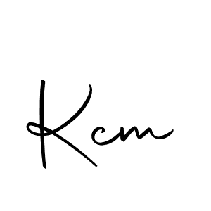 Create a beautiful signature design for name Kcm. With this signature (Autography-DOLnW) fonts, you can make a handwritten signature for free. Kcm signature style 10 images and pictures png