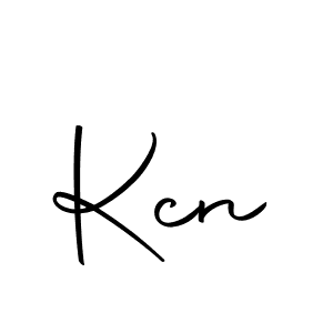 How to make Kcn signature? Autography-DOLnW is a professional autograph style. Create handwritten signature for Kcn name. Kcn signature style 10 images and pictures png