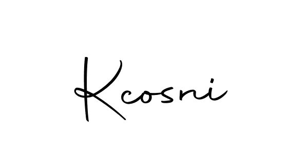Use a signature maker to create a handwritten signature online. With this signature software, you can design (Autography-DOLnW) your own signature for name Kcosni. Kcosni signature style 10 images and pictures png