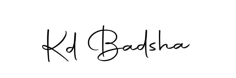 Create a beautiful signature design for name Kd Badsha. With this signature (Autography-DOLnW) fonts, you can make a handwritten signature for free. Kd Badsha signature style 10 images and pictures png