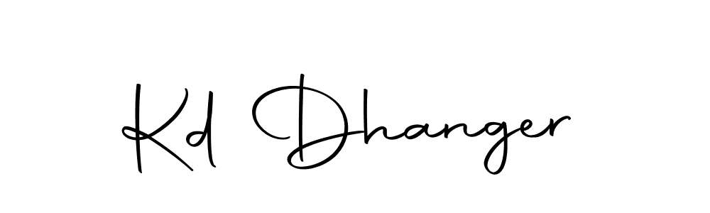 Similarly Autography-DOLnW is the best handwritten signature design. Signature creator online .You can use it as an online autograph creator for name Kd Dhanger. Kd Dhanger signature style 10 images and pictures png