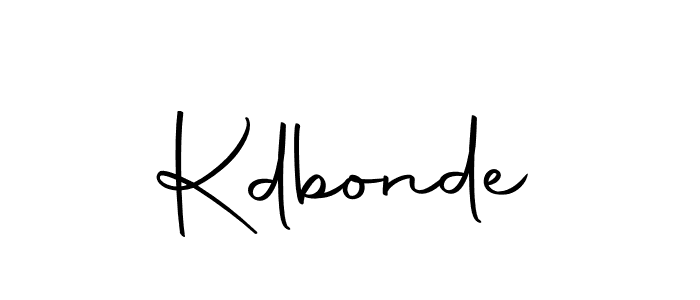 You should practise on your own different ways (Autography-DOLnW) to write your name (Kdbonde) in signature. don't let someone else do it for you. Kdbonde signature style 10 images and pictures png
