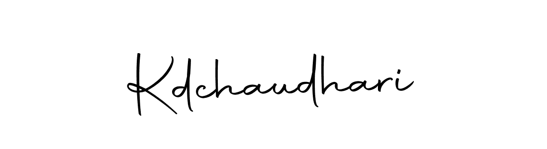 Design your own signature with our free online signature maker. With this signature software, you can create a handwritten (Autography-DOLnW) signature for name Kdchaudhari. Kdchaudhari signature style 10 images and pictures png