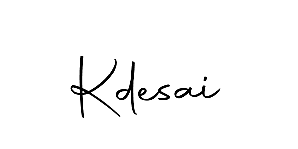 Design your own signature with our free online signature maker. With this signature software, you can create a handwritten (Autography-DOLnW) signature for name Kdesai. Kdesai signature style 10 images and pictures png