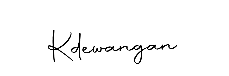 Design your own signature with our free online signature maker. With this signature software, you can create a handwritten (Autography-DOLnW) signature for name Kdewangan. Kdewangan signature style 10 images and pictures png