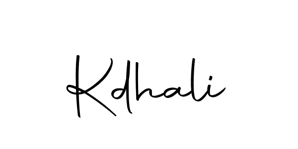 How to Draw Kdhali signature style? Autography-DOLnW is a latest design signature styles for name Kdhali. Kdhali signature style 10 images and pictures png