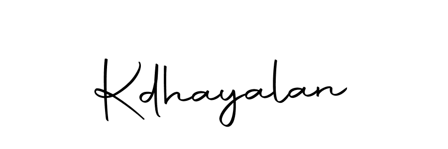 You should practise on your own different ways (Autography-DOLnW) to write your name (Kdhayalan) in signature. don't let someone else do it for you. Kdhayalan signature style 10 images and pictures png
