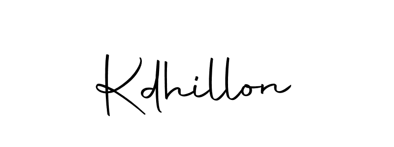 Create a beautiful signature design for name Kdhillon. With this signature (Autography-DOLnW) fonts, you can make a handwritten signature for free. Kdhillon signature style 10 images and pictures png