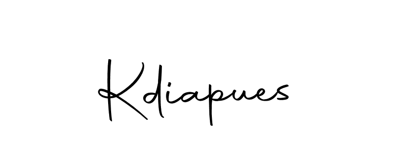You should practise on your own different ways (Autography-DOLnW) to write your name (Kdiapues) in signature. don't let someone else do it for you. Kdiapues signature style 10 images and pictures png