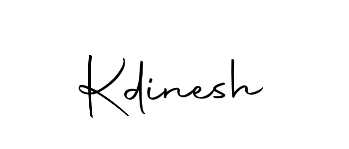 Create a beautiful signature design for name Kdinesh. With this signature (Autography-DOLnW) fonts, you can make a handwritten signature for free. Kdinesh signature style 10 images and pictures png