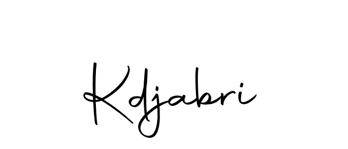 Create a beautiful signature design for name Kdjabri. With this signature (Autography-DOLnW) fonts, you can make a handwritten signature for free. Kdjabri signature style 10 images and pictures png