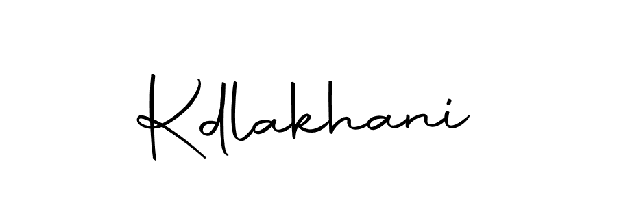 Create a beautiful signature design for name Kdlakhani. With this signature (Autography-DOLnW) fonts, you can make a handwritten signature for free. Kdlakhani signature style 10 images and pictures png