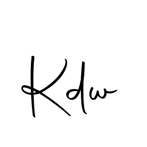 The best way (Autography-DOLnW) to make a short signature is to pick only two or three words in your name. The name Kdw include a total of six letters. For converting this name. Kdw signature style 10 images and pictures png