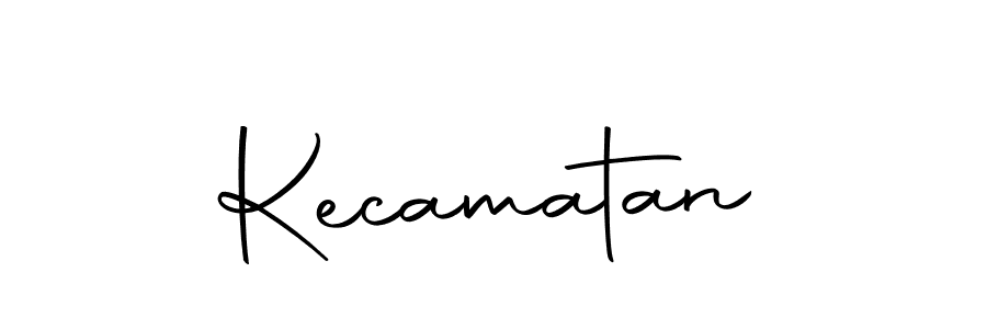 Design your own signature with our free online signature maker. With this signature software, you can create a handwritten (Autography-DOLnW) signature for name Kecamatan. Kecamatan signature style 10 images and pictures png