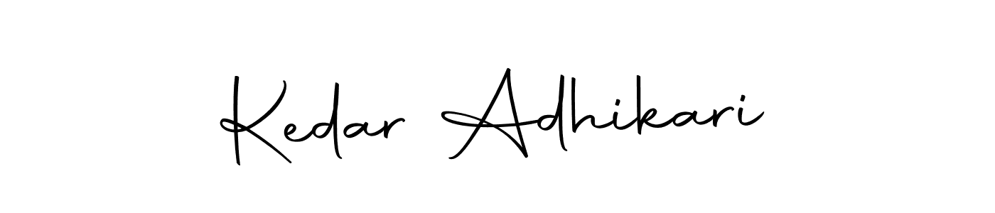 How to make Kedar Adhikari name signature. Use Autography-DOLnW style for creating short signs online. This is the latest handwritten sign. Kedar Adhikari signature style 10 images and pictures png