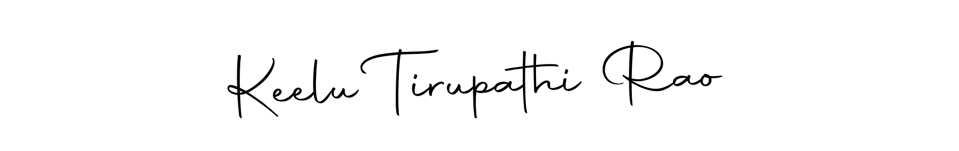 Create a beautiful signature design for name Keelu Tirupathi Rao. With this signature (Autography-DOLnW) fonts, you can make a handwritten signature for free. Keelu Tirupathi Rao signature style 10 images and pictures png